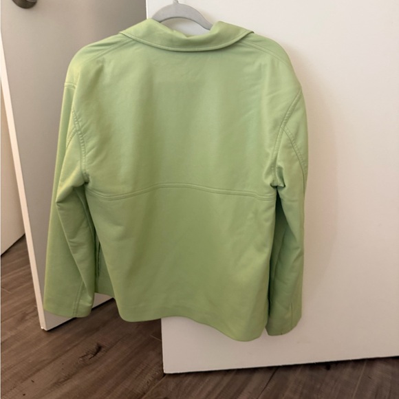 Aritzia Light Green Leather Jacket - Picture 2 of 2